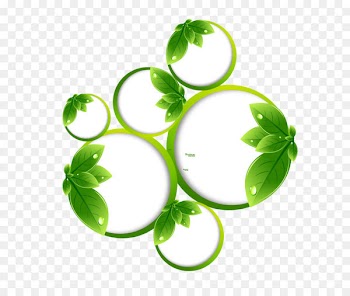 Green theme label vector material 