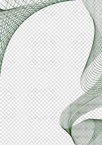 Green thread lines illustration, Line Euclidean , hand-drawn line border transparent background PNG clipart
