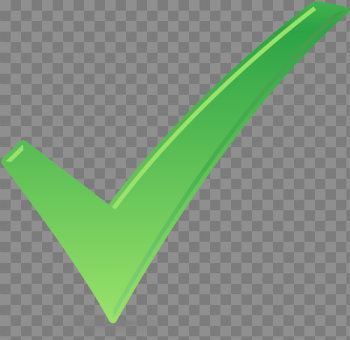 Green Tick Transparent Image