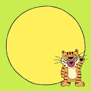 Green tiger frame background, animal | Free Vector - rawpixel