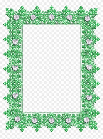 Green Transparent Frame With Diamonds - Diza Frames 12 By Diza 74 On Deviantart Png