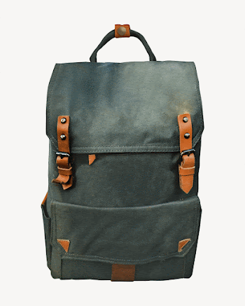 Green traveler's backpack, isolated apparel | Free PSD - rawpixel