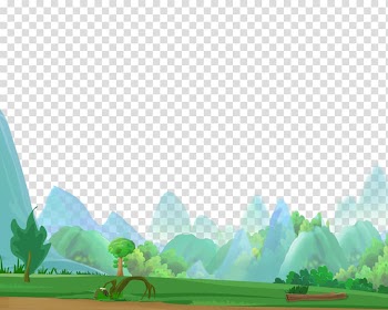 Green trees illustration, Cartoon Road Drawing Watercolor painting, Castle Peak Road 2017 cartoon trees transparent background PNG clipart