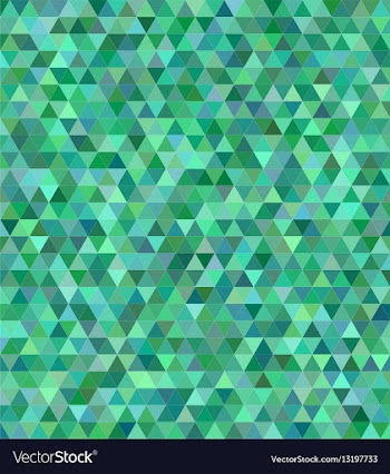 Green triangle mosaic background design vector image