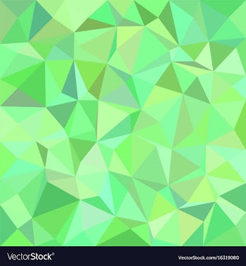 Green triangle tiled background vector image