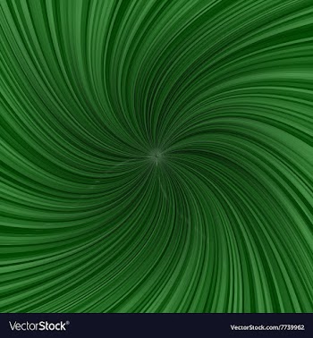 Green twirl pattern background vector image
