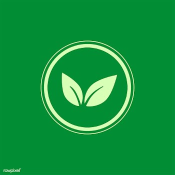 Green vegan logo vector in a circle | Free stock vector - 487185