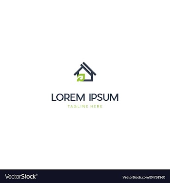 Green village housing creative business logo vector image