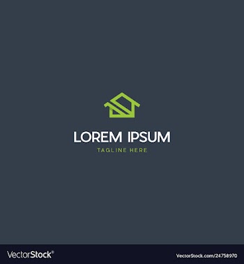 Green village housing creative business logo vector image