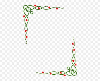 Green Vines Clip Art - Borders For Funeral Programs