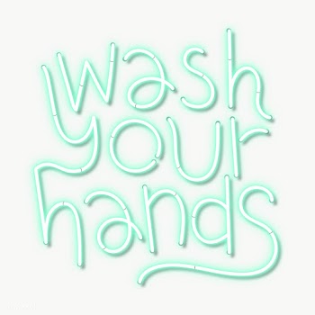 Green wash your hands neon sign transparent png | Free  transparent png - 2302312