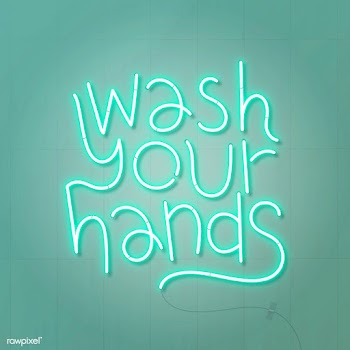 Green wash your hands neon sign  vector | Free  vector - 2302310