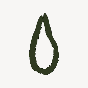 Green water drop, doodle weather | Free Vector - rawpixel