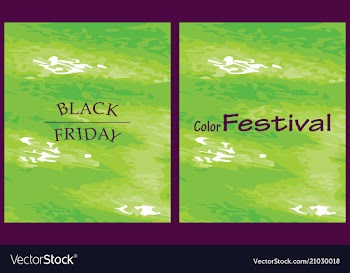 Green watercolor background with place for text vector image