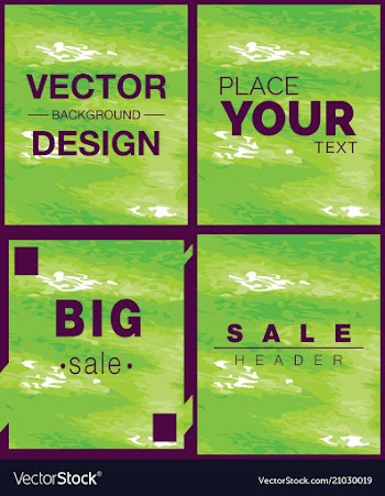 Green watercolor background with place for text vector image