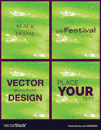 Green watercolor background with place for text vector image