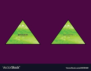 Green watercolor background with place for text vector image