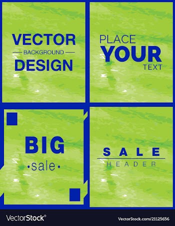Green watercolor background with place for text vector image