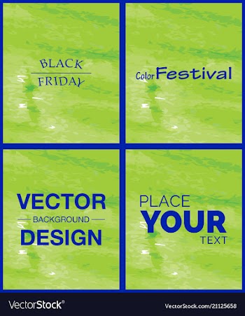 Green watercolor background with place for text vector image