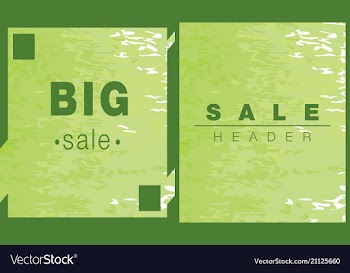 Green watercolor background with place for text vector image