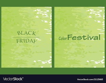 Green watercolor background with place for text vector image