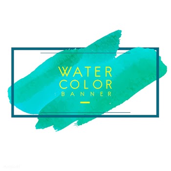 Green watercolor banner design vector | Free stock vector - 513066