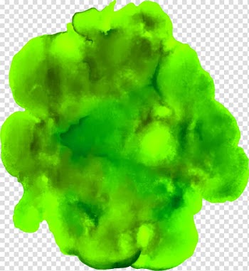 Green Watercolor painting, Green water color dizzy transparent background PNG clipart