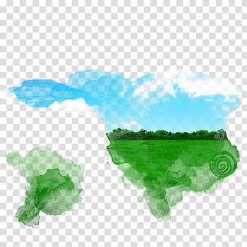 Green, Watercolor sky grass transparent background PNG clipart