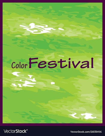 Green watercolor texture background with text vector image