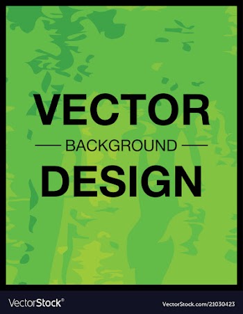 Green watercolor texture background with text vector image