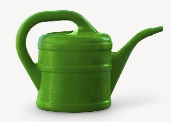 Green watering can collage element | Free PSD - rawpixel