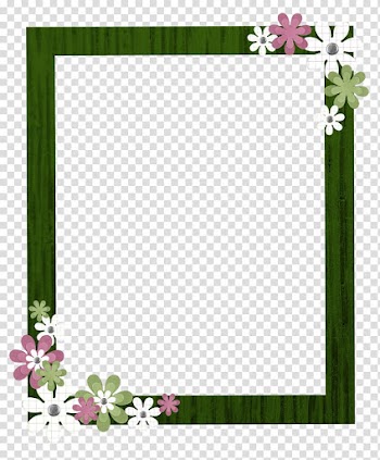 Green, white, and green floral template, Border Flowers Borders and Frames Frames , flower border transparent background PNG clipart
