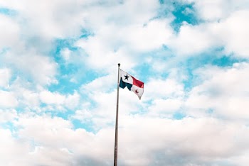 Green, White, and Red Star Flag