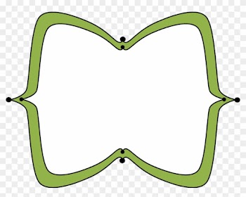 Green Wide Pointy Frame - Frame Engraçados Png