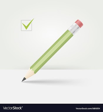  					Green wooden pencil vector image														