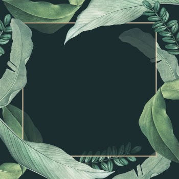 Greenery card Free Vector