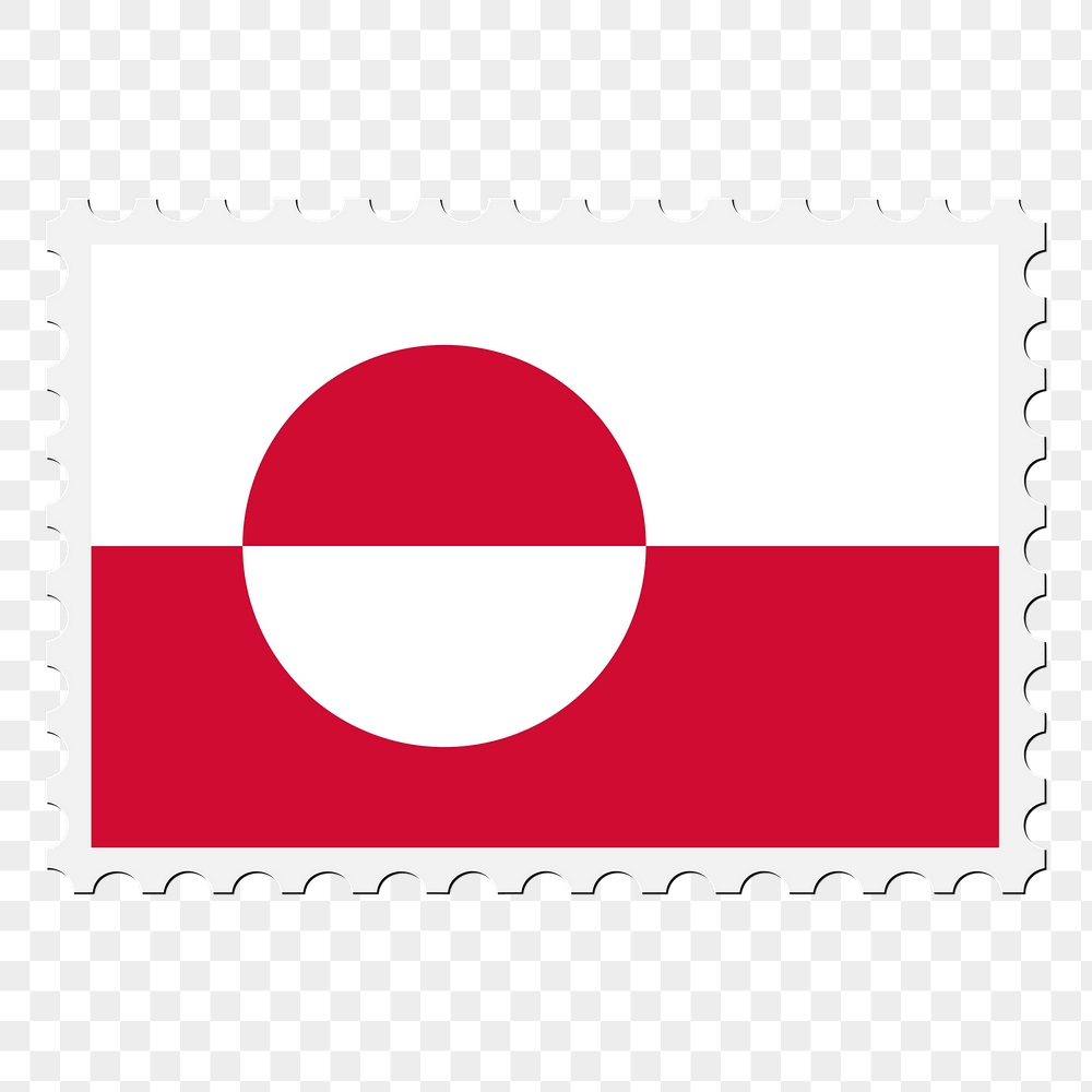 Greenland flag png sticker, postage | Free PNG - rawpixel