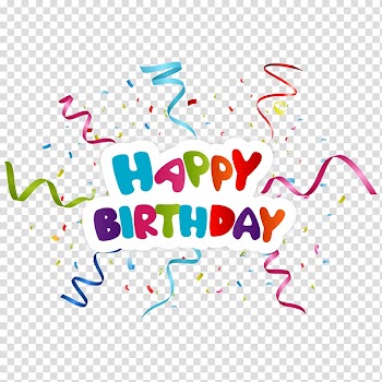 Greeting card Birthday Illustration, happy transparent background PNG clipart