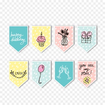 Greeting card Birthday - Lovely birthday card vector 