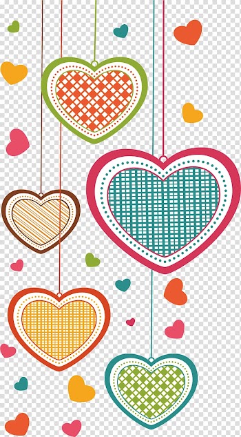Greeting card Falling in love Cartoon, love, multicolored heart illustrations transparent background PNG clipart