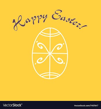 Greeting card for Easter holidays vector image