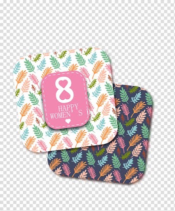 Greeting card International Womens Day Woman, 2 color Women's Day greeting cards material transparent background PNG clipart
