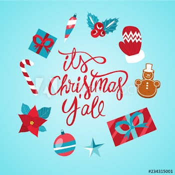 Greeting card It is Christmas for a decoration