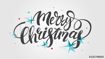 Greeting card Merry Christmas for a decoration