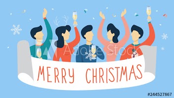 Greeting card Merry Christmas for a decoration