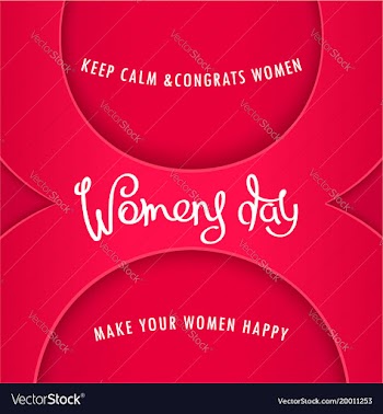 Greeting card to womens day vector image