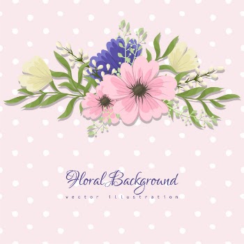 Greeting card with flowers, watercolor. vector frame Free Vector