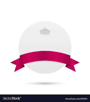  					Greeting card with pink ribbon and crown vector&nbsp;image														