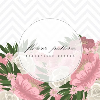 Greeting card with roses frame Free Vector