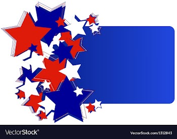 Greeting card with stars vector image